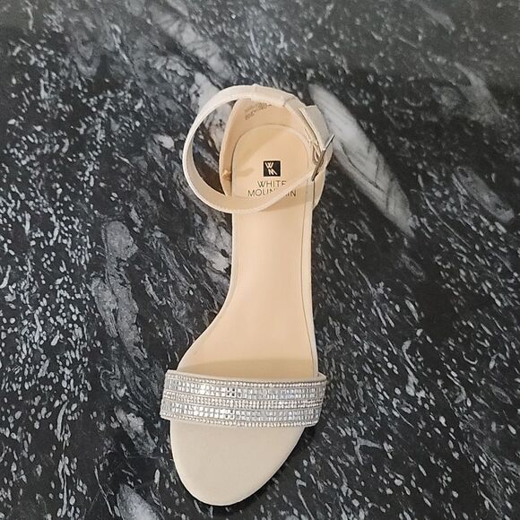 BRAND NEW WHITE MOUNTAIN OPEN TOE JEWEL STRAP WOMEN"S SANDAL G1 - Picture 8 of 15